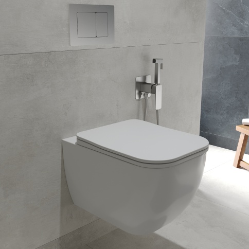 OL-1216 Унитаз подвесной безободковый Tornado с сиденьем микролифт белый OLIVEEKA фото 7