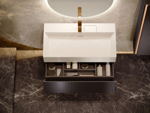 Fil.01.90/P/A/JR Тумба Filoro 90 подвесная антрацит JORNO фото 7