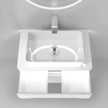 Shi.01.75/P/W Тумба Shine 75 подвесная белый JORNO фото 2