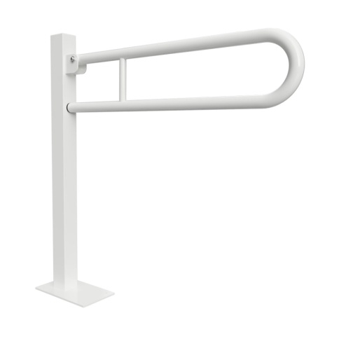 301107604 Откидной поручень с дополнительным креплением в пол 813 мм белый BEMETA фото 1