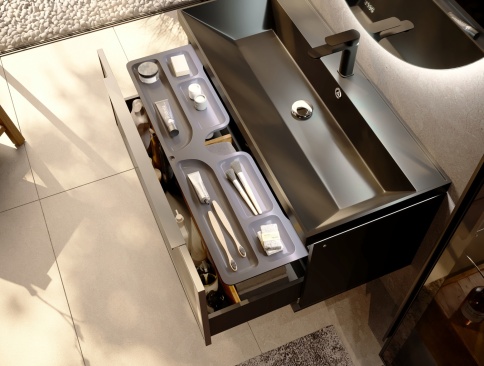 Not.01.100/P/A/JR Тумба Notte 100 подвесная антрацит JORNO фото 3