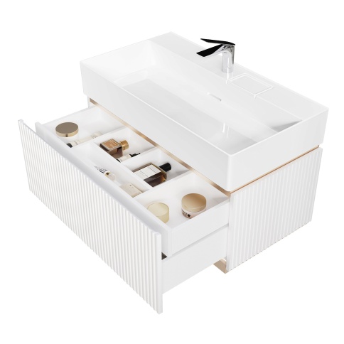 Fil.01.90/P/W/JR Тумба Filoro 90 подвесная белый JORNO фото 3