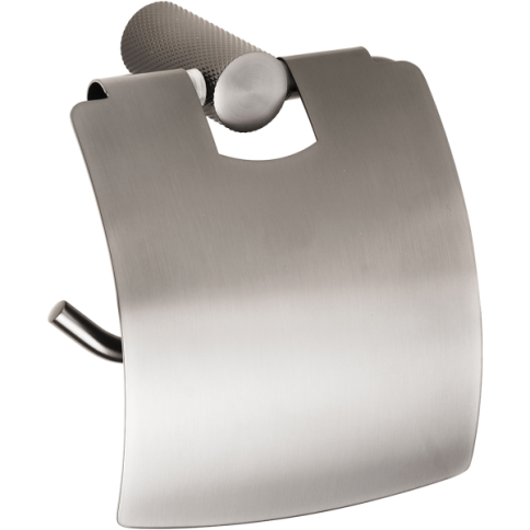 173112012 GRINO Держатель туалетной бумаги с крышкой графит матовый BEMETA фото 1