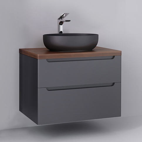 *wood.01.80/P/GR Тумба Wood 80 серая серый JORNO фото 2