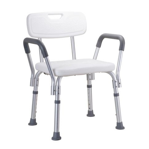 353125113 Стул для душа со спинкой и подлокотниками белый BEMETA фото 1