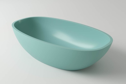 1.02.008.11.3 TEFIA Раковина 63x35 Soft Rock Color палитра RAL HOLBI фото 1