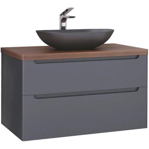 *wood.01.100/P/GR Тумба Wood 100 серая серый JORNO фото 1