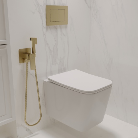 OL-5014 Унитаз подвесной безободковый с сиденьем микролифт белый OLIVEEKA фото 5