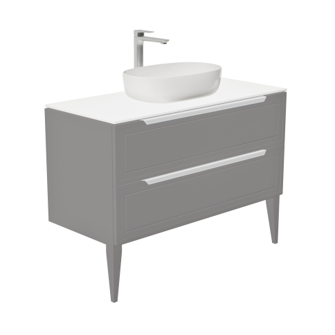 S100PG-KPW Тумба со столешницей Севилья 100 Платиновый (RAL 7036) фото 1