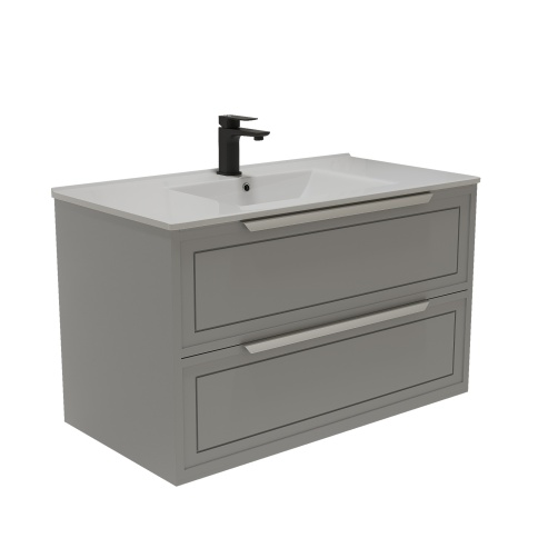 S90PG Тумба под раковину/столешницу Севилья 90 Платиновый (RAL 7036) фото 1