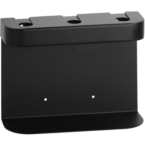 146109440 HOTEL Тройной держатель дозатора мыла круглый черный матовый BEMETA фото 1