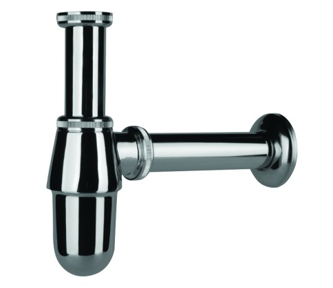 EMCR001 Сифон бутылочный для раковины (латунь) хром PLASTBRNO фото 1