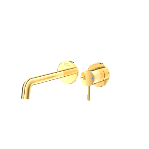 E5707 Смеситель для раковины настенный Atlas золото TESKA фото 1