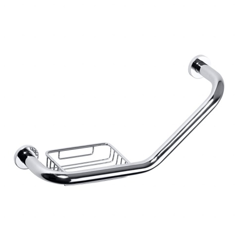 106107031 HOTEL Поручень изогнутый с мыльницей хром BEMETA фото 1