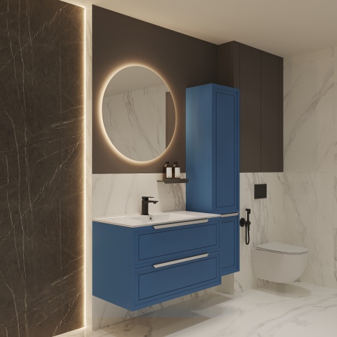 S90B Тумба под раковину/столешницу Севилья 90 Капри (RAL 5019) фото 3