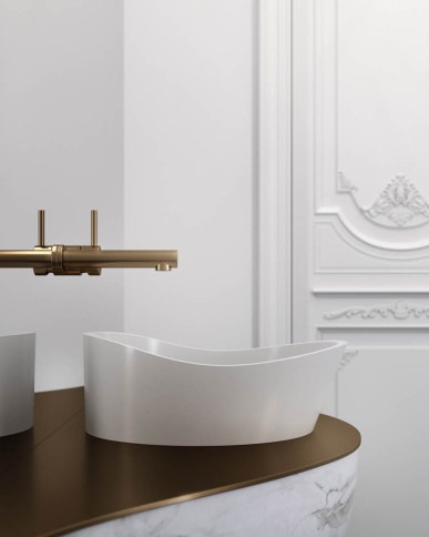 1.02.003.11.2 MARS Раковина 41x40 Soft Rock Duo палитра RAL HOLBI фото 3