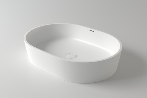 1.02.011.11.1 ARIEL Раковина 55x40 Soft Rock Белый матовый HOLBI фото 1