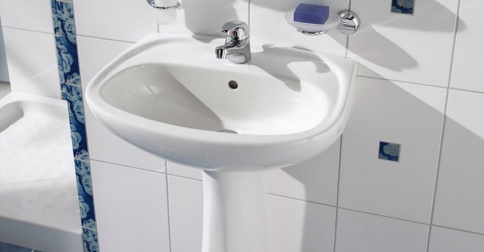 9600B003-7650 Normus Раковина с пьедесталом 55 см белая VITRA фото 2